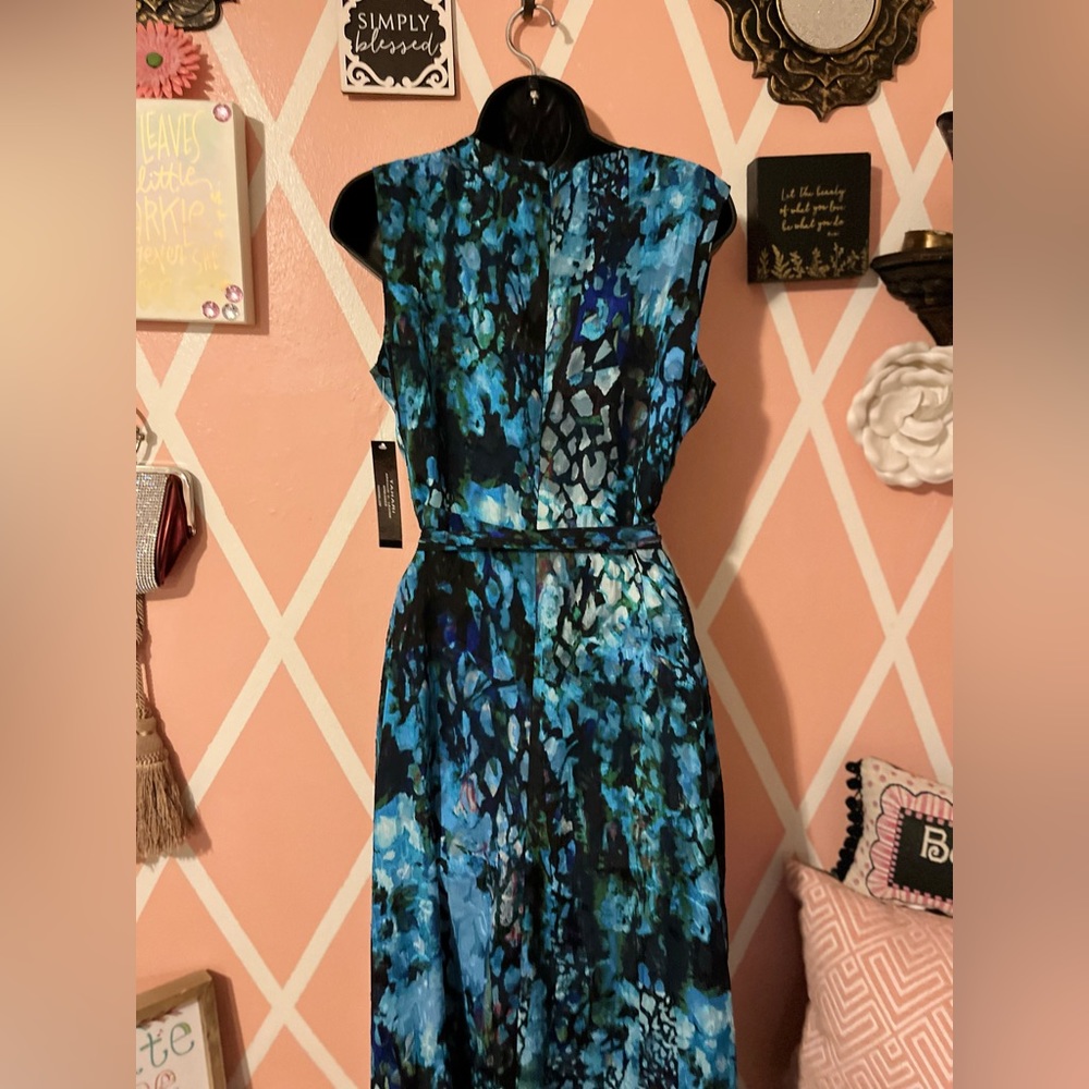 Tahari Jade Animal Wave Color Maxi Dress - Picture 8 of 14